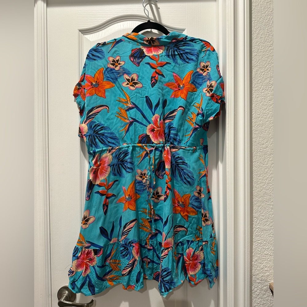 XIX Palms Turtle Bay Shirt Dress Medium - Picture 2 of 4